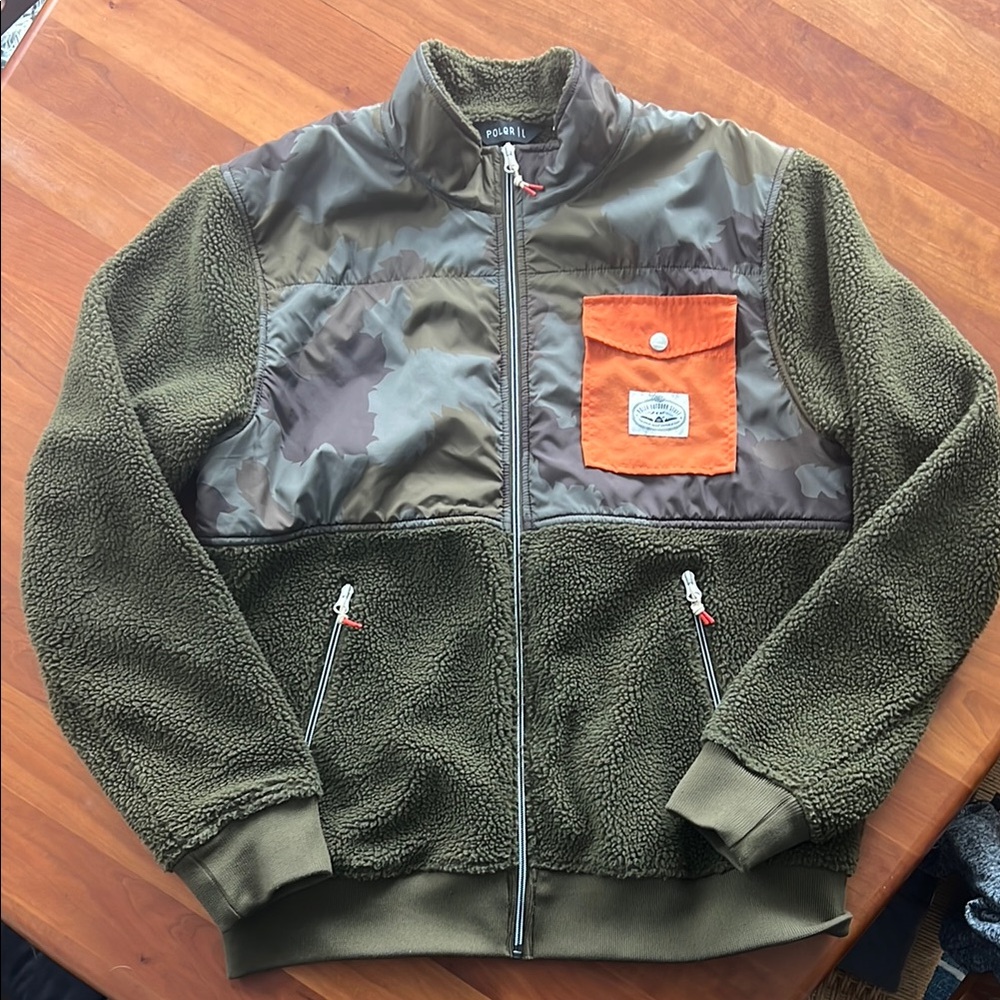 Poler Olive Green and Orange Men's Jacket